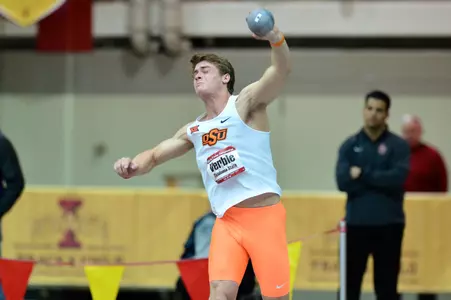 Cole Verble at the 2015 Big 12 Indoor Championships