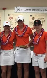 Three Cowgirls shared runner-up honors at the Dr. Donnis Thompson Invitational