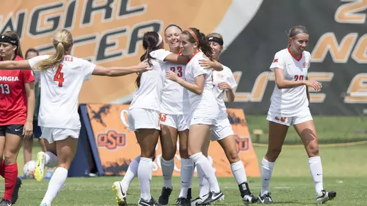 Celebration - Brehmer goal vs. Georgia