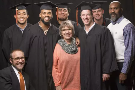 Football Graduates 2016 Graduation