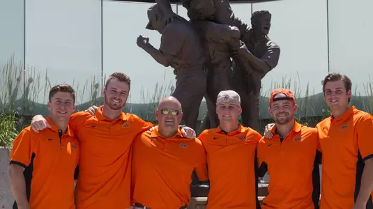 Josh Holliday with 2016 Seniors in Omaha