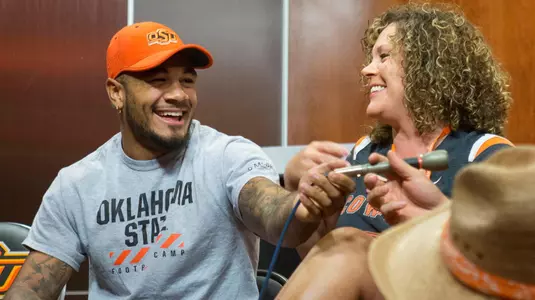 Jordan Sterns with his mother