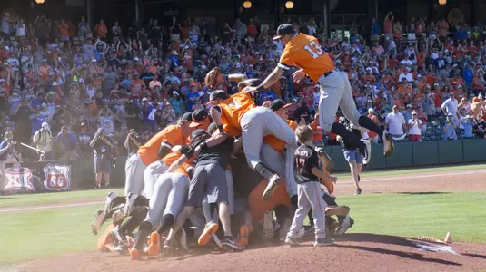 2017 Big 12 Championship Dogpile