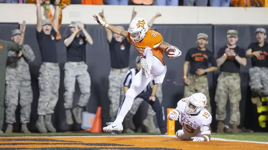 Image Taken at the Oklahoma State Cowboys vs Texas Longhorns Football Game, Saturday, October 27, 2018, Boone Pickens Stadium, Stillwater, OK. Bruce Waterfield/OSU Athletics
