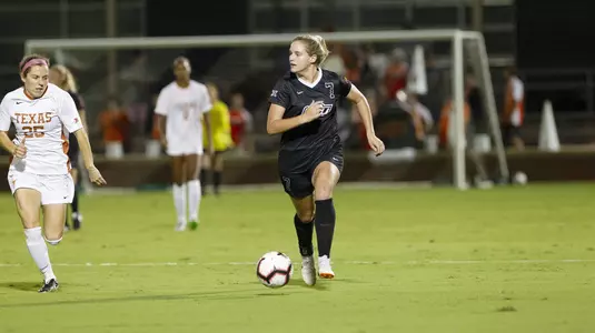 Image Taken at the Oklahoma State vs Texas Longhorns Soccer Match, Friday, September 28, 2018, Neal Patterson Stadium, Stillwater, OK. Caulen Spencer/OSU Athletics