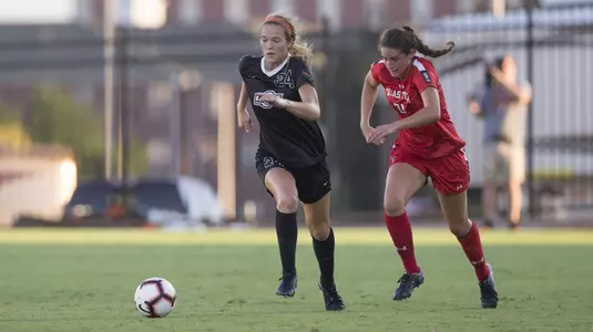 Image Taken at the Oklahoma State Cowgirls vs Texas Tech Red Raiders Soccer Match, Friday, October 5, 2018, Neal Patterson Stadium, Stillwater, OK. Bruce Waterfield/OSU Athletics