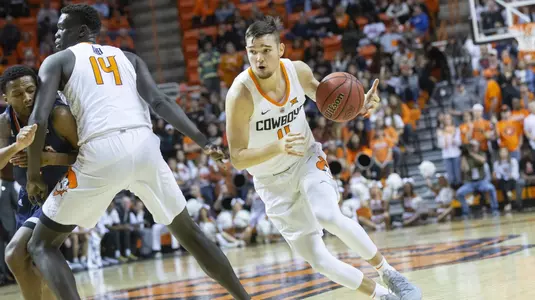 Image Taken at the Oklahoma State Cowboys vs UTSA Roadrunners Basketball Game, Wednesday, November 14, 2018, Gallagher-Iba Arena, Stillwater, OK. Bruce Waterfield/OSU Athletics