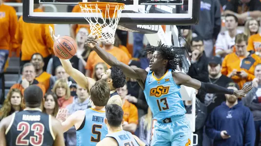 Image Taken at the Oklahoma State Cowboys vs Charleston Cougars Basketball Game, Sunday, November 19, 2018, Gallagher-Iba Arena, Stillwater, OK. Bruce Waterfield/OSU Athletics