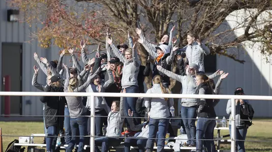 Image Taken at the Oklahoma State Cowgirls vs Texas A&M Aggies Equestrian Match, Sunday, November 19, 2017, Totusek Arena, Stillwater, OK. Bruce Waterfield/OSU Athletics