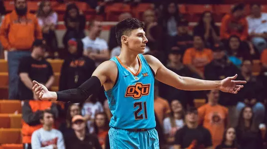 Oklahoma State Cowboys vs Charleston Cougars Basketball Game, Sunday, November 18, 2018, Gallagher-Iba Arena, Stillwater, OK. Courtney Bay/OSU Athletics