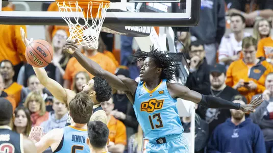 Image Taken at the Oklahoma State Cowboys vs Charleston Cougars Basketball Game, Sunday, November 19, 2018, Gallagher-Iba Arena, Stillwater, OK. Bruce Waterfield/OSU Athletics