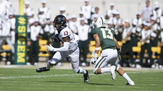 Image Taken at the Baylor Bears vs Oklahoma State Cowboys Football Game, Saturday, November 3, 2018, McLane Stadium, Waco, TX. Bruce Waterfield/OSU Athletics