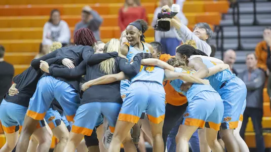 Image Taken at the Oklahoma State Cowgirls vs Texas State Bobcats Women's Basketball Game, Friday, November 30, 2018, Gallagher-Iba Arena, Stillwater, OK. Bruce Waterfield/OSU Athletics