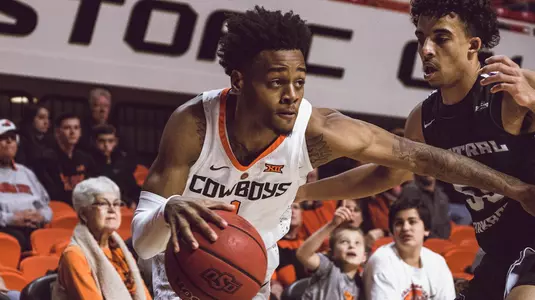 Oklahoma State Cowboys vs Central Arkansas Bears Men's Basketball Game, Friday, December 21, 2018, Gallagher-Iba Arena, Stillwater, OK. Courtney Bay/OSU Athletics