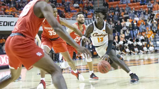 Image Taken at the Oklahoma State Cowboys vs Houston Cougars Basketball Game, Saturday, December 8, 2018, Gallagher-Iba Arena, Stillwater, OK. Bruce Waterfield/OSU Athletics