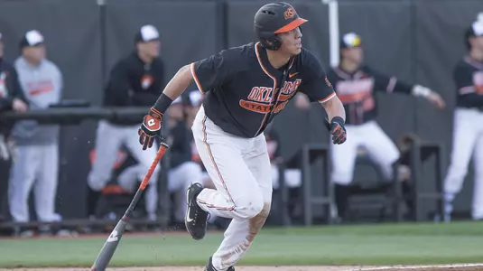 Image Taken at the Oklahoma State Cowboys vs Marist Red Foxes Baseball Game, Saturday, February 24, 2018, Allie P. Reynolds Stadium Stadium, Stillwater, OK. Bruce Waterfield/OSU Athletics