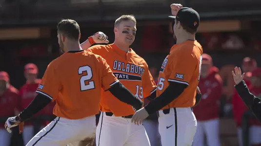 Image Taken at the Oklahoma State Cowboys vs Marist Red Foxes Baseball Game, Sunday, February 25, 2018, Allie P. Reynolds Stadium Stadium, Stillwater, OK. Bruce Waterfield/OSU Athletics