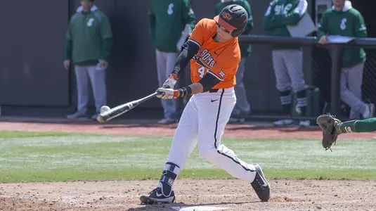 Image taken at the Oklahoma State Cowboys vs Eastern Michigan Eagles Baseball Game, Sunday, March 11, 2018, Allie P. Reynolds Stadium, Stillwater, OK. Bruce Waterfield/OSU Athletics