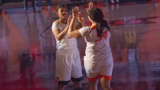 Image Taken at the Oklahoma State Cowgirls vs TCU Horned Frogs Women's Basketball Game, Monday, February 26, 2018, Gallagher-Iba Arena, Stillwater, OK. Bruce Waterfield/OSU Athletics