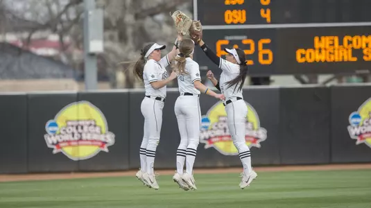 Image Taken at the Oklahoma State Cowgirls vs Iowa State Cyclones Softball Game, Friday, March 22, 2018, Cowgirl Softball Complex, Stillwater, OK. Bruce Waterfield/OSU Athletics