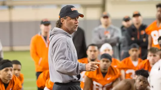 Mike Gundy 2018 Spring Practice