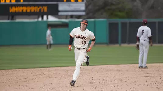 Image Taken at the Oklahoma State Cowboys vs Little Rock Trojans Baseball Game, Wednesday, February 28, 2018, Allie P. Reynolds Stadium Stadium, Stillwater, OK. Bruce Waterfield/OSU Athletics