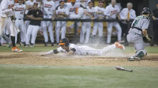 Image Taken at the Oklahoma State Cowboys vs Eastern Michigan Eagles Baseball Game, Friday, March 9, 2018, Allie P. Reynolds Stadium Stadium, Stillwater, OK. Bruce Waterfield/OSU Athletics