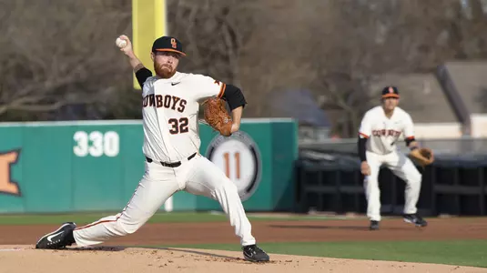 Image Taken at the Oklahoma State Cowboys vs Wichita State Shockers Baseball Game, Tuesday, April 10, 2018, Allie P. Reynolds Stadium Stadium, Stillwater, OK. Bruce Waterfield/OSU Athletics