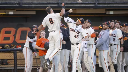 Image Taken at the Oklahoma State Cowboys vs Wichita State Shockers Baseball Game, Tuesday, April 10, 2018, Allie P. Reynolds Stadium Stadium, Stillwater, OK. Bruce Waterfield/OSU Athletics