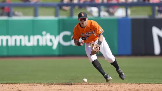 Image Taken at the Oklahoma State Cowboys vs Oklahoma Sooners Baseball Game, Sunday, April 29, 2018, Oneok Field, Tulsa, OK. Bruce Waterfield/OSU Athletics