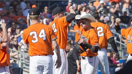 Image Taken at the Oklahoma State Cowboys vs Oklahoma Sooners Baseball Game, Sunday, April 29, 2018, Oneok Field, Tulsa, OK. Bruce Waterfield/OSU Athletics