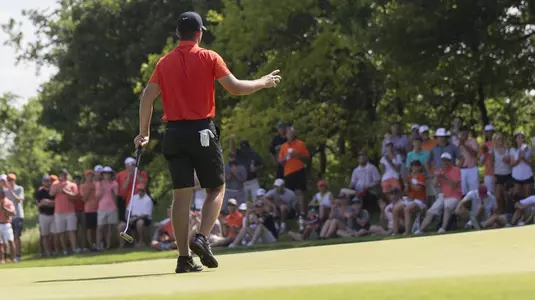 Image Taken at the 2018 NCAA Men's Golf Championship Match Play Round 2,Tuesday, May 29, 2018, Karsten Creek Golf Club, Stillwater, OK. Bruce Waterfield/OSU Athletics