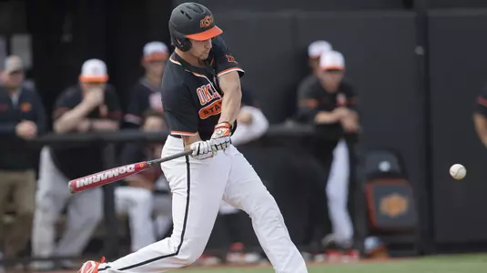 Image Taken at the Oklahoma State Cowboys vs TCU Horned Frogs Baseball Game, Saturday, March 31, 2018, Allie P. Reynolds Stadium Stadium, Stillwater, OK. Bruce Waterfield/OSU Athletics
