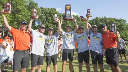 Image Taken at the 2018 NCAA Men's Golf Championship, Final Round, Oklahoma State Cowboys vs Alabama Crimson Tide, Wednesday, May 30, 2018, Karsten Creek Golf Club, Stillwater, OK. Bruce Waterfield/OSU Athletics