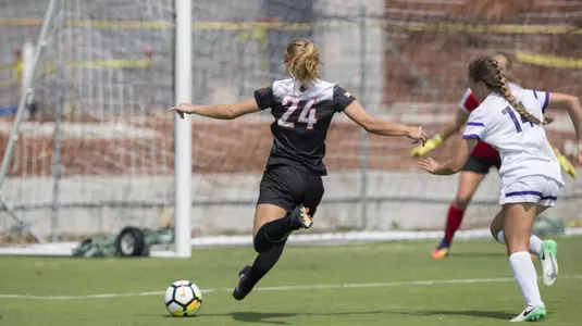 Image Taken at the Oklahoma State Cowgirls vs Abilene Christian Wildcats Soccer Match, Sunday, September 10, 2017, Cwogirl Soccer Complex, Stillwater, OK. Bruce Waterfield/OSU Athletics