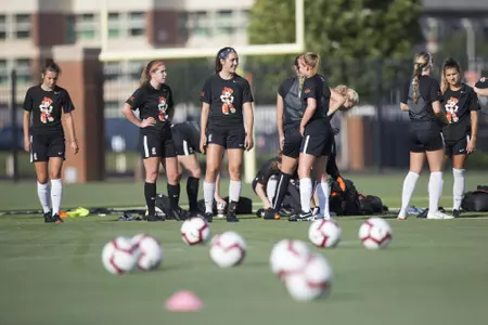 Image Taken at the Oklahoma State Cowgirls Soccer Practice, Wednesday, August 1, 2018, Sherman Smith Training Center, Stillwater, OK. Bruce Waterfield/OSU Athletics