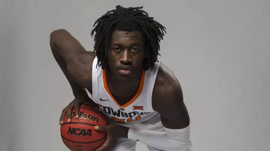 Image shot in Orange Power Studios, Oklahoma State Cowboy Basketball Social Media Poster Shoot, July 26, 2018, Stillwater, OK, Jeffrey Parr/OSU Athletics