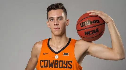Image shot in Orange Power Studios, Oklahoma State Cowboy Basketball Social Media Poster Shoot, July 26, 2018, Stillwater, OK, Jeffrey Parr/OSU Athletics