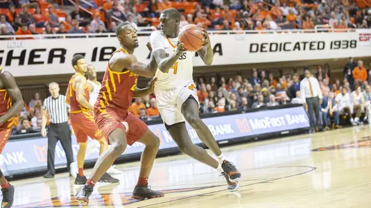 Image Taken at the Oklahoma State Cowboys vs Iowa State Cyclones Basketball Game, Wednesday, January 2, 2019, Gallagher-Iba Arena, Stillwater, OK. Bruce Waterfield/OSU Athletics