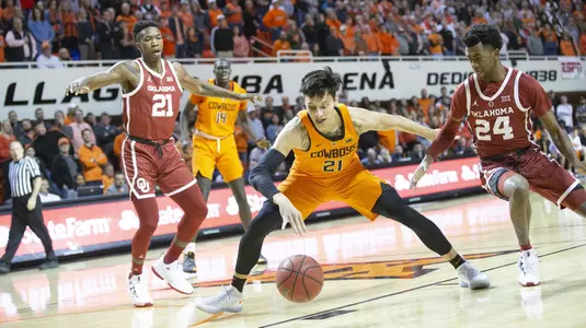 Image Taken at the Oklahoma State Cowboys vs Oklahoma Sooners Basketball Game, Wednesday, January 23, 2019, Gallagher-Iba Arena, Stillwater, OK. Bruce Waterfield/OSU Athletics