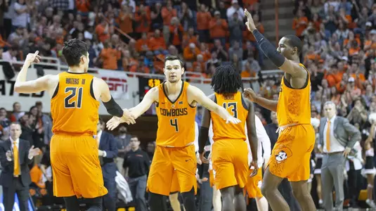 Image Taken at the Oklahoma State Cowboys vs Oklahoma Sooners Basketball Game, Wednesday, January 23, 2019, Gallagher-Iba Arena, Stillwater, OK. Bruce Waterfield/OSU Athletics