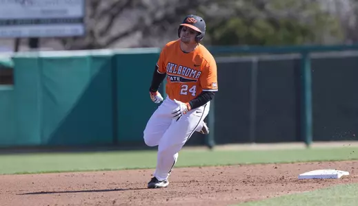 Image Taken at the Oklahoma State Cowboys vs Marist Red Foxes Baseball Game, Sunday, February 25, 2018, Allie P. Reynolds Stadium Stadium, Stillwater, OK. Bruce Waterfield/OSU Athletics