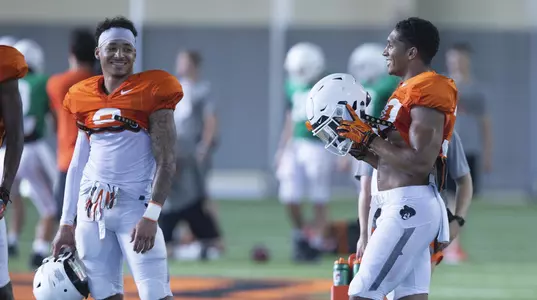 Tylan Wallace and Chuba Hubbard
