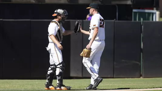 Oklahoma State Cowboys vs Arkansas Razorbacks Baseball Scrimmage, Saturday, October 12, 2019, Allie P. Reynolds Stadium, Stillwater, OK. Caulen Spencer/OSU Athletics