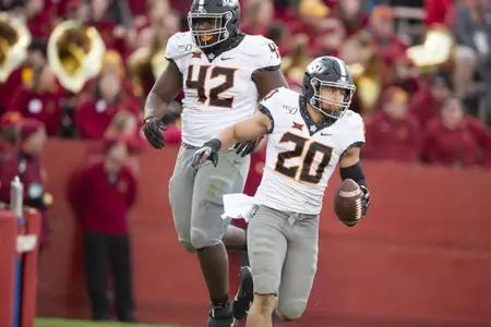 Iowa State Cyclones vs Oklahoma State Cowboys Football Game, Saturday, October 26, 2019, Jack Trice Stadium, Ames, IA. Bruce Waterfield/OSU Athletics