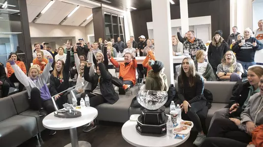 Oklahoma State Cowgirls NCAA Soccer Tourney Watch Party, Monday, November 11, 2019, Neal Patterson Stadium, Stillwater, OK. Bruce Waterfield/OSU Athletics