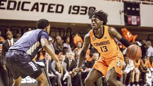 Oklahoma State Cowboys vs Oral Roberts Golden Eagles Basketball Game, Wednesday, November 6, 2019, Gallagher-Iba Arena, Stillwater, OK. Bruce Waterfield/OSU Athletics