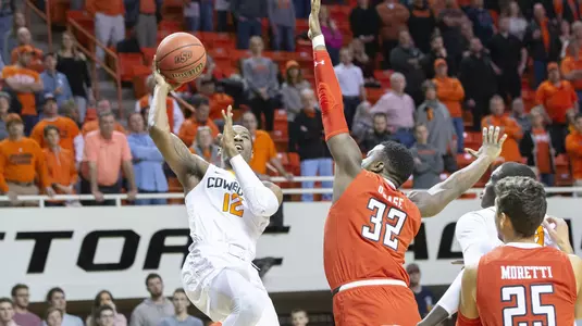 Image Taken at the Oklahoma State Cowboys vs Texas Tech Red Raiders Basketball Game, Wednesday, February 13, 2019, Gallagher-Iba Arena, Stillwater, OK. Bruce Waterfield/OSU Athletics