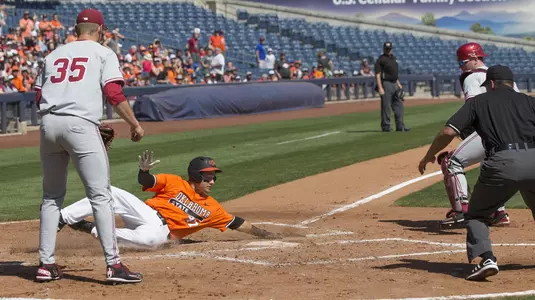 Image Taken at the Oklahoma State Cowboys vs Oklahoma Sooners Baseball Game, Sunday, April 29, 2018, Oneok Field, Tulsa, OK. Bruce Waterfield/OSU Athletics
