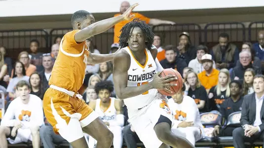 Image Taken at the Oklahoma State Cowboys vs Texas Longhorns Basketball Game, Tuesday, January 8, 2019, Gallagher-Iba Arena, Stillwater, OK. Bruce Waterfield/OSU Athletics